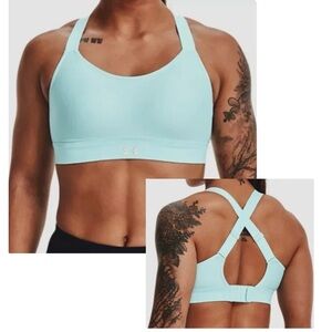 UNDER ARMOUR woman's Hight Infinity High Support Sports Bra  Blue size S
